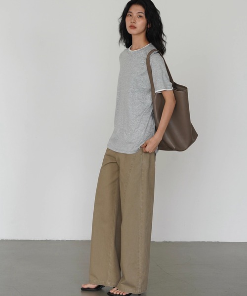 EIGHTHMONTH(エイスマンス)の「カーブライン ワイドパンツ EM25a008【EIGHTHMONTH】(その他パンツ・レディース・カーキ・M/S/L)」の10枚目の写真