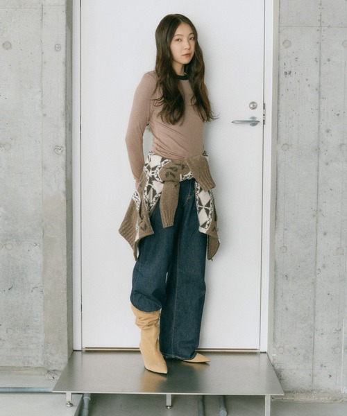 Levi's(リーバイス)の「Levi's/リーバイス FAIRISLE カーディガン(カーディガン/ボレロ・レディース・ブラウン・M/S/XS)」の3枚目の写真