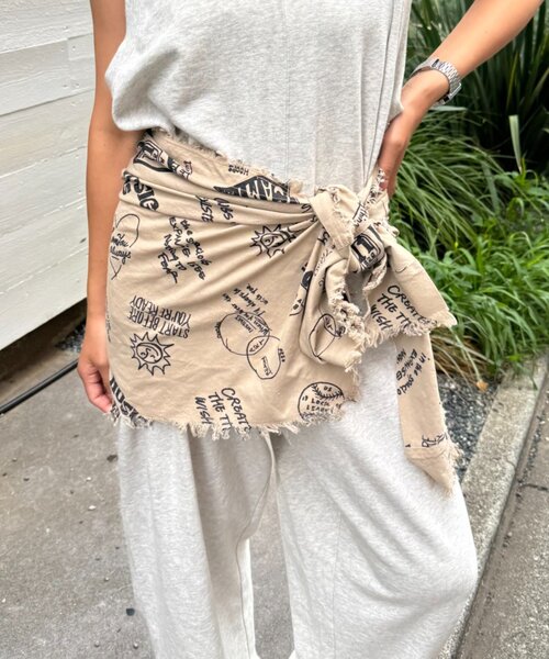 SOUNDSGOOOOD（サウンズグッド）の「【SOUNDS GOOOOD】（セット商品）フードシャツコート＆マルチウェイレ（シャツ/ブラウス・メンズ・ベージュ・ONE SIZE）」の4枚目の写真