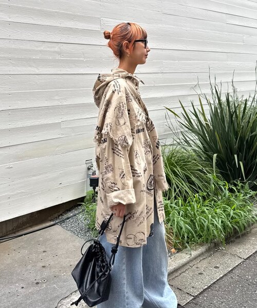 SOUNDSGOOOOD（サウンズグッド）の「【SOUNDS GOOOOD】（セット商品）フードシャツコート＆マルチウェイレ（シャツ/ブラウス・メンズ・ベージュ・ONE SIZE）」の7枚目の写真