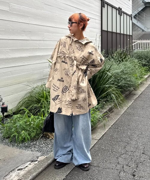 SOUNDSGOOOOD（サウンズグッド）の「【SOUNDS GOOOOD】（セット商品）フードシャツコート＆マルチウェイレ（シャツ/ブラウス・メンズ・ベージュ・ONE SIZE）」の10枚目の写真