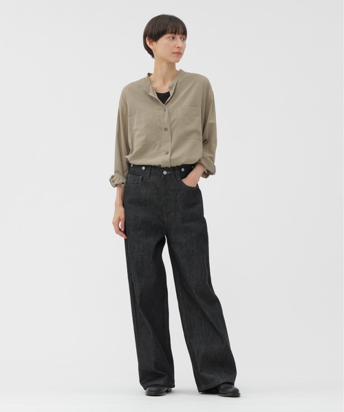 MARGARET HOWELL(マーガレットハウエル)の「COTTON VOILE(シャツ/ブラウス・レディース・ベージュ/グリーン・2/1)」の3枚目の写真