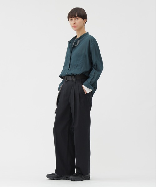 MARGARET HOWELL(マーガレットハウエル)の「COTTON VOILE(シャツ/ブラウス・レディース・ベージュ/グリーン・2/1)」の7枚目の写真