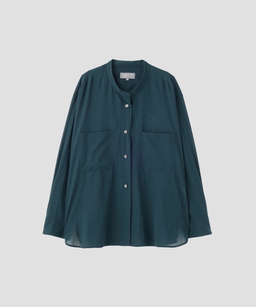 MARGARET HOWELL(マーガレットハウエル)の「COTTON VOILE(シャツ/ブラウス・レディース・ベージュ/グリーン・2/1)」の9枚目の写真