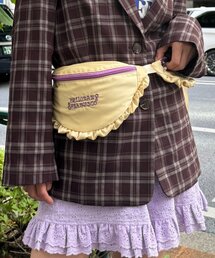 HELLO.SANFRANCISCO | 【HELLO.SANFRANCISCO/ハローサンフランシスコ】サテンフリルコンビウエストBAG(ボディバッグ/ウエストポーチ)
