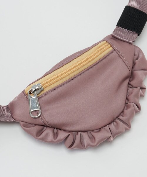 HELLO.SANFRANCISCO（ハローサンフランシスコ）の「【HELLO.SANFRANCISCO/ハローサンフランシスコ】サテンフリルコンビウエストBAG（ボディバッグ/ウエストポーチ・レディース・イエロー/パープル・ONE SIZE）」の15枚目の写真