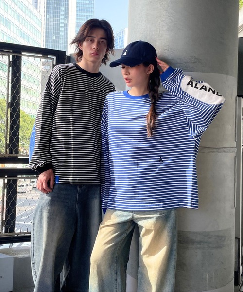 ALAND（エーランド）の「【UNISEX】ALAND／ボーダーロンT（Tシャツ/カットソー・レディース・ブラック/ブルー・MEDIUM/LARGE）」の13枚目の写真