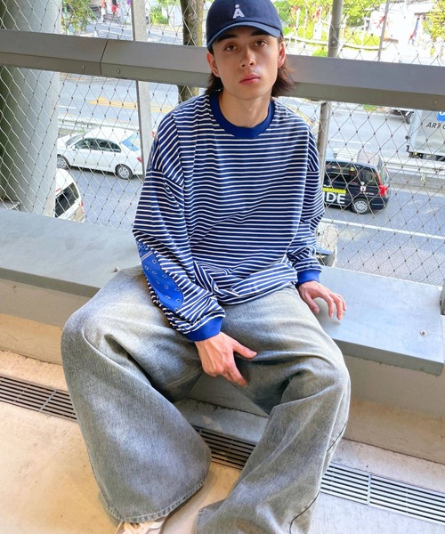 ALAND（エーランド）の「【UNISEX】ALAND／ボーダーロンT（Tシャツ/カットソー・レディース・ブラック/ブルー・MEDIUM/LARGE）」の19枚目の写真