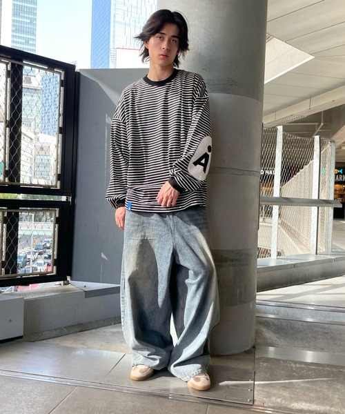 ALAND（エーランド）の「【UNISEX】ALAND／ボーダーロンT（Tシャツ/カットソー・レディース・ブラック/ブルー・MEDIUM/LARGE）」の4枚目の写真