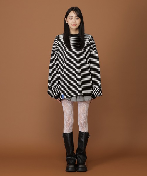 ALAND（エーランド）の「【UNISEX】ALAND／ボーダーロンT（Tシャツ/カットソー・レディース・ブラック/ブルー・MEDIUM/LARGE）」の21枚目の写真