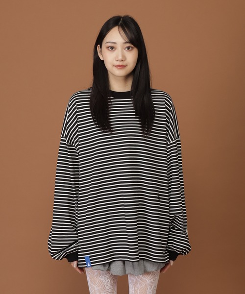 ALAND（エーランド）の「【UNISEX】ALAND／ボーダーロンT（Tシャツ/カットソー・レディース・ブラック/ブルー・MEDIUM/LARGE）」の22枚目の写真