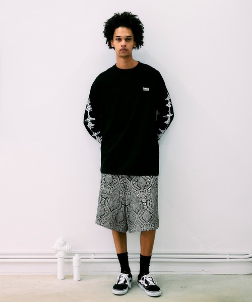 NOISE MAKER（ノイズメーカー）の「クラシックペイズリーメガショーツ（その他パンツ・メンズ・ブラック/チャコールグレー・XL/L/M）」の13枚目の写真
