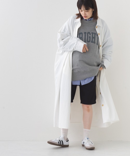 OMNES（オムネス）の「ナイロン リップストップステンカラーロングコート（その他アウター・レディース・ホワイト/ベージュ/ブラック/カーキ・FREE）」の8枚目の写真