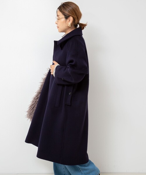 NOLLEY’S(ノーリーズ)の「NMPバルマカーンコート(その他アウター・レディース・ネイビー/グレー・S/M)」の12枚目の写真