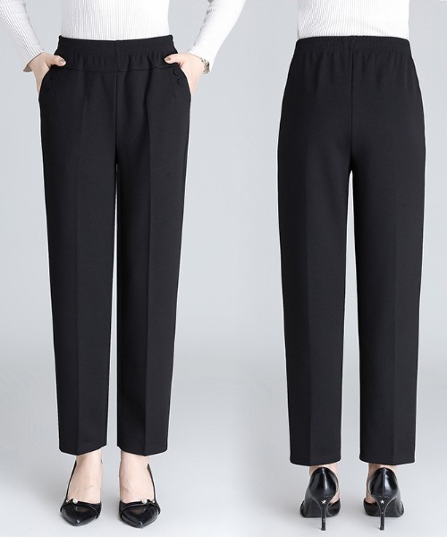 cammie(キャミー)の「ウエストゴムシンプルテーパードパンツ(その他パンツ・レディース・ブラック/ブラウン・MEDIUM/LARGE)」の11枚目の写真
