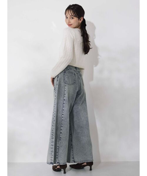 dazzlin(ダズリン)の「ツイードライクショートニットジャケット(カーディガン/ボレロ・レディース・ブラウン/アイボリー/パープル/ピンク・FREE)」の14枚目の写真