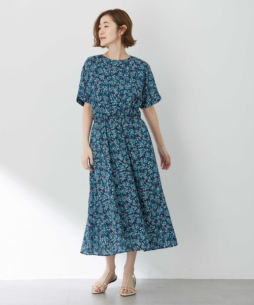 Petit Honfleur（プチオンフルール）の「アパッシュプリントワンピース（ワンピース・レディース・グリーン/ネイビー・9号/11号/13号）」の9枚目の写真