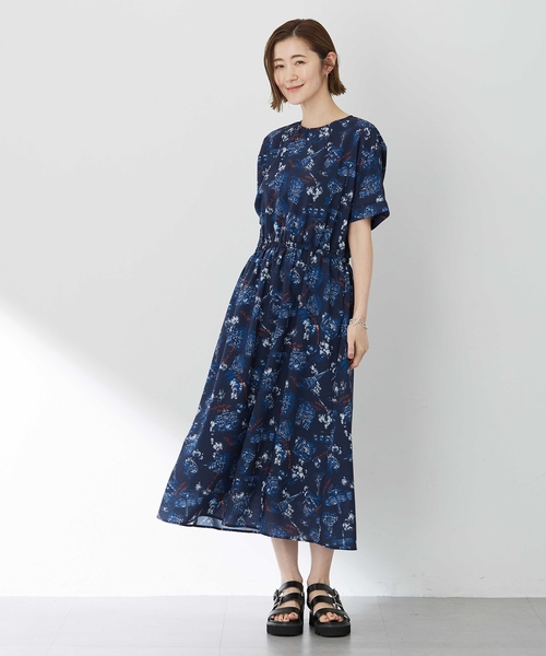 Petit Honfleur（プチオンフルール）の「アパッシュプリントワンピース（ワンピース・レディース・グリーン/ネイビー・9号/11号/13号）」の15枚目の写真