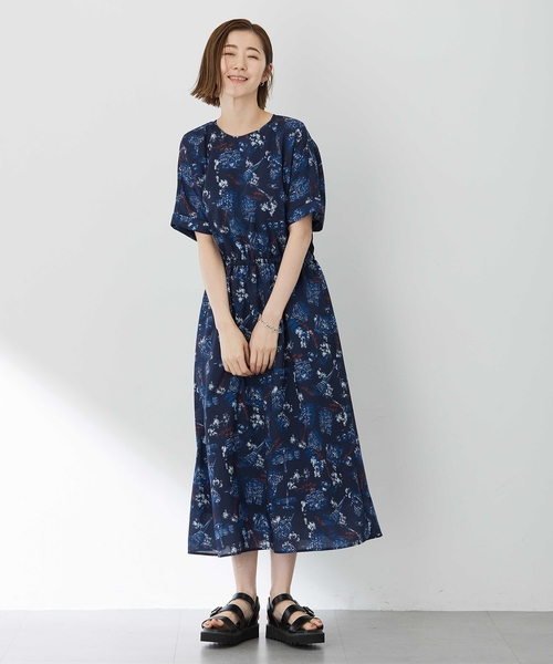 Petit Honfleur（プチオンフルール）の「アパッシュプリントワンピース（ワンピース・レディース・グリーン/ネイビー・9号/11号/13号）」の16枚目の写真