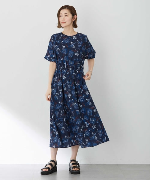 Petit Honfleur（プチオンフルール）の「アパッシュプリントワンピース（ワンピース・レディース・グリーン/ネイビー・9号/11号/13号）」の18枚目の写真