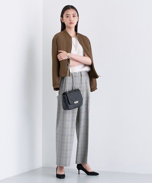 INDIVI(インディヴィ)の「【洗える/UVケア/吸汗速乾】ジョーゼットライトブルゾン(ブルゾン・レディース・ダークブラウン/ネイビー・40/38/36/15 /13/05/19)」の5枚目の写真