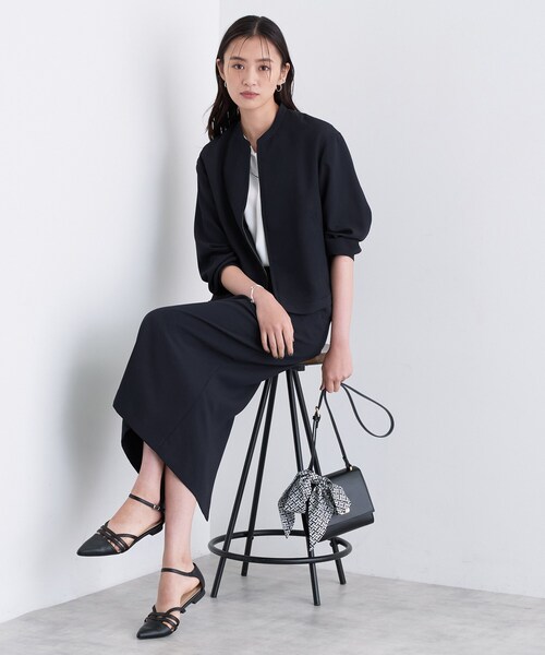 INDIVI(インディヴィ)の「【洗える/UVケア/吸汗速乾】ジョーゼットライトブルゾン(ブルゾン・レディース・ダークブラウン/ネイビー・40/38/36/15 /13/05/19)」の10枚目の写真