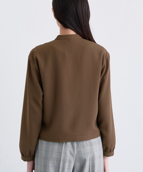 INDIVI(インディヴィ)の「【洗える/UVケア/吸汗速乾】ジョーゼットライトブルゾン(ブルゾン・レディース・ダークブラウン/ネイビー・40/38/36/15 /13/05/19)」の14枚目の写真