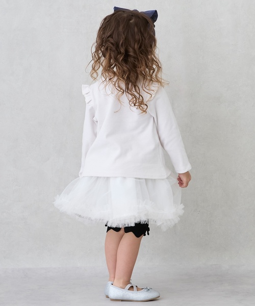 petit main(プティマイン)の「チュールスカート(スカート・キッズ・アイボリー/ライトピンク/チャコール・120cm/110cm/100cm/90cm/130cm/80cm)」の17枚目の写真