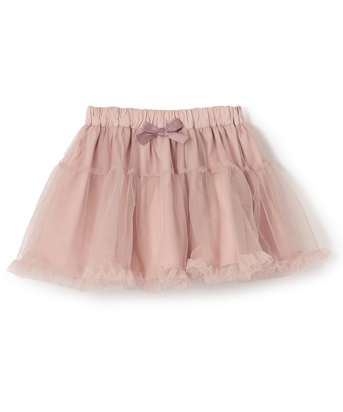 petit main(プティマイン)の「チュールスカート(スカート・キッズ・アイボリー/ライトピンク/チャコール・120cm/110cm/100cm/90cm/130cm/80cm)」の6枚目の写真