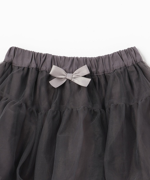 petit main(プティマイン)の「チュールスカート(スカート・キッズ・アイボリー/ライトピンク/チャコール・120cm/110cm/100cm/90cm/130cm/80cm)」の9枚目の写真