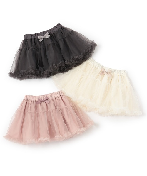 petit main(プティマイン)の「チュールスカート(スカート・キッズ・アイボリー/ライトピンク/チャコール・120cm/110cm/100cm/90cm/130cm/80cm)」の13枚目の写真