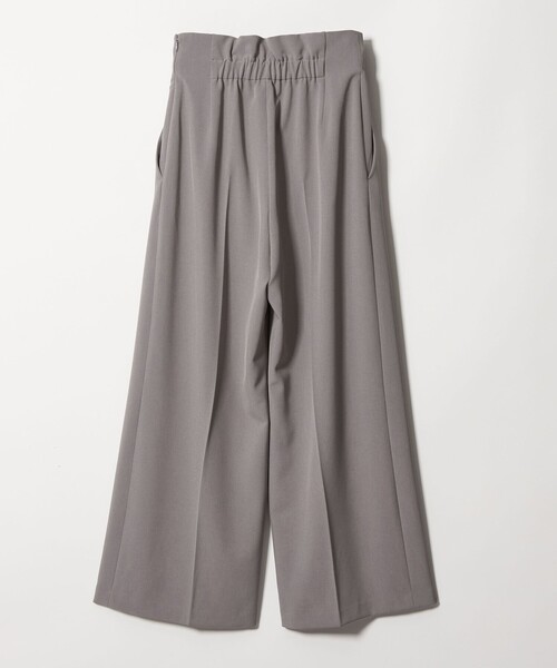 EMMEL REFINES（エメルリファインズ）の「＜EMMEL REFINES＞EM ハイウエスト ワイドパンツ（スラックス・レディース・ブラック/ライトグレー・M/S）」の12枚目の写真