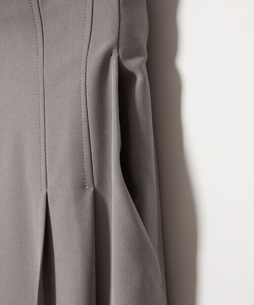 EMMEL REFINES（エメルリファインズ）の「＜EMMEL REFINES＞EM ハイウエスト ワイドパンツ（スラックス・レディース・ブラック/ライトグレー・M/S）」の14枚目の写真