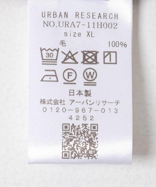 URBAN RESEARCH（アーバンリサーチ）の「new basic　WASHABLE MERINO WOOL CREW-NECK（ニット/セーター・メンズ・チャコールグレー/ブラック/ブラウン・MEDIUM/X-LARGE/LARGE）」の5枚目の写真