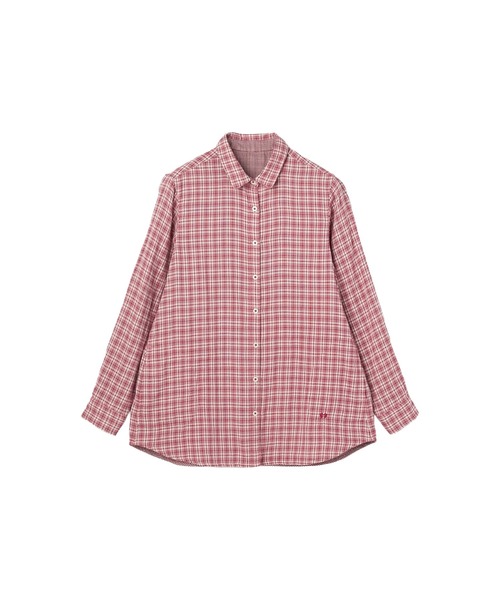McGREGOR(マックレガー)の「二重織チュニックシャツ(シャツ/ブラウス・レディース・ワインレッド/ネイビー・L/M)」の10枚目の写真