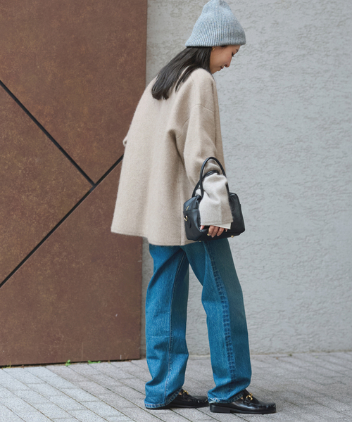 セール】フラッフィーコクーンニットカーディガン（カーディガン