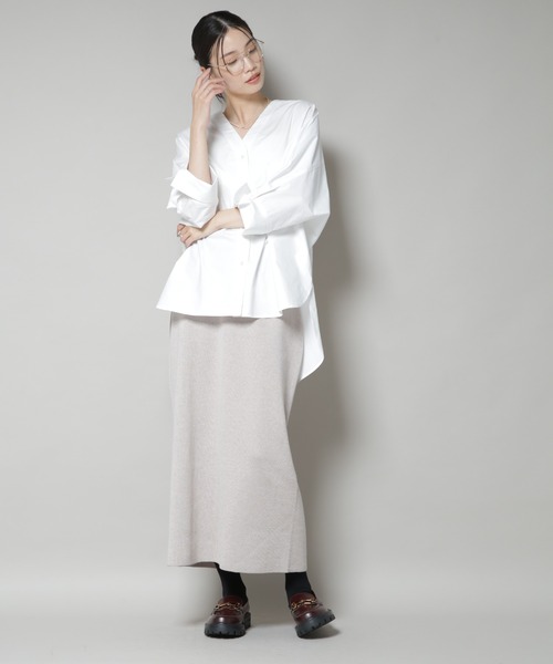 セール】毛玉抑制総針スカート(セットアップ可)（スカート）｜NANO