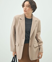 ノーリーズソフィ ベージュ ジャケット 36 NOLLEY'S Sophi 「NOLLEY'S Sophi」 ノーカラージャケット 36
