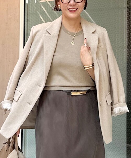 ショートビーバーテーラードジャケット（テーラードジャケット