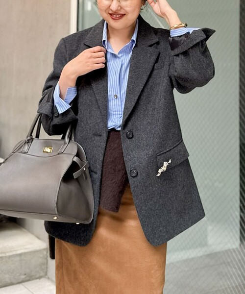 セール】ショートビーバーテーラードジャケット（テーラードジャケット