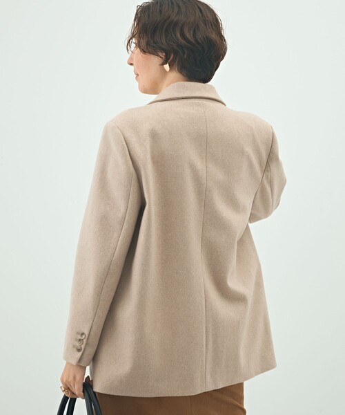 NOLLEY’S Sophi（ノーリーズソフィ）の「ショートビーバーテーラードジャケット（テーラードジャケット・レディース・チャコールグレー/ベージュ・38/36）」の13枚目の写真