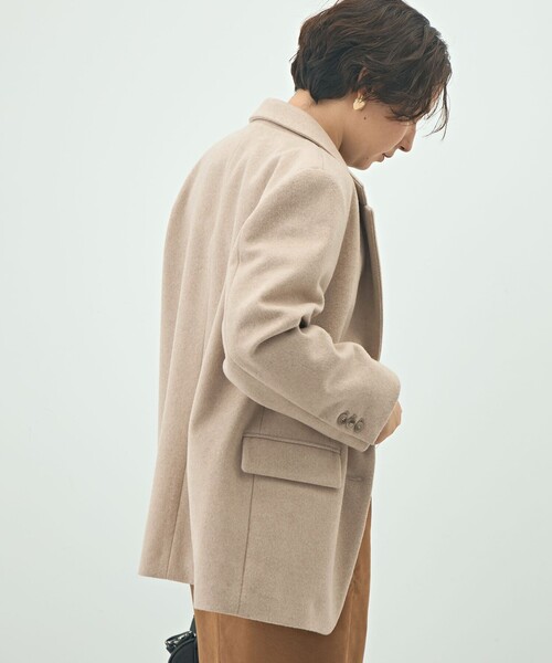 NOLLEY’S Sophi（ノーリーズソフィ）の「ショートビーバーテーラードジャケット（テーラードジャケット・レディース・チャコールグレー/ベージュ・38/36）」の14枚目の写真