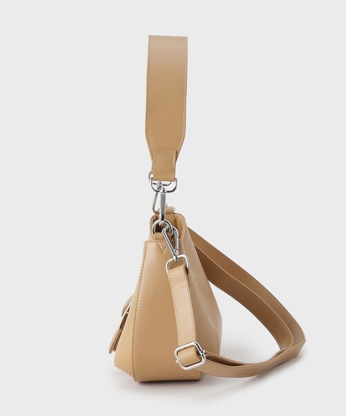 GALLEST（ギャレスト）の「バックルムーンバッグ（ショルダーバッグ・レディース・ブラック/ベージュ・00）」の9枚目の写真