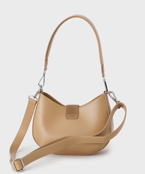 GALLEST（ギャレスト）の「バックルムーンバッグ（ショルダーバッグ・レディース・ブラック/ベージュ・00）」の10枚目の写真