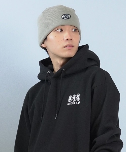 DC（ディーシー）の「DC/ディーシー ON THE BUBBLE BEANIE ビーニー ニット帽 DBE254225（ニットキャップ/ビーニー・メンズ・ベージュ/ブルーグレー/ブラック・FREE）」の3枚目の写真