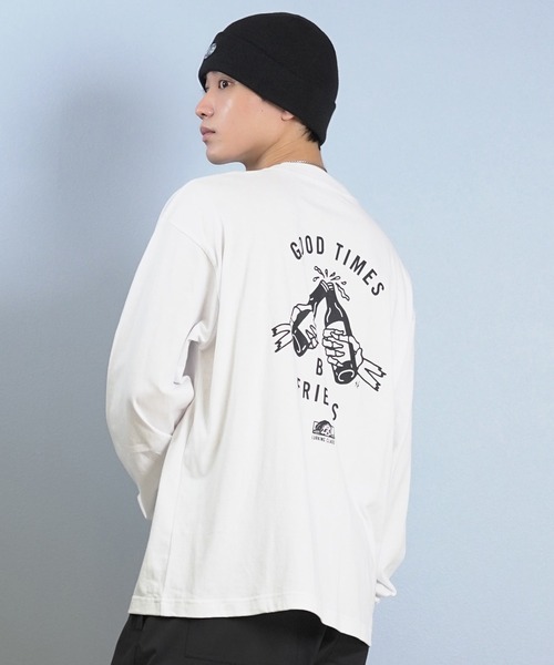 DC（ディーシー）の「DC/ディーシー ON THE BUBBLE BEANIE ビーニー ニット帽 DBE254225（ニットキャップ/ビーニー・メンズ・ベージュ/ブルーグレー/ブラック・FREE）」の6枚目の写真