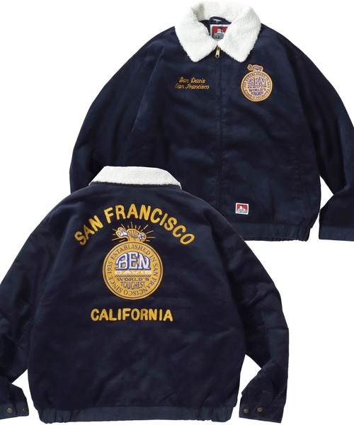 BEN DAVIS コーデュロイジャケット M ネイビー BEN DAVIS/ベンデイビス REMOVAL BOA COLLAR CORD JACKET