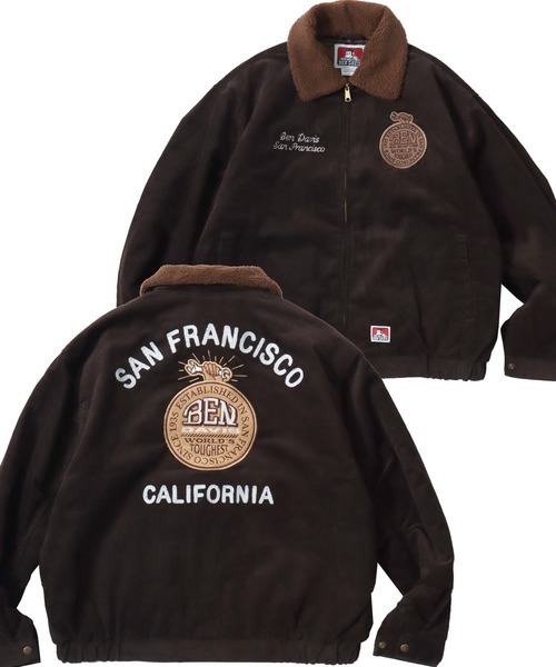 BEN DAVIS コーデュロイジャケット M ネイビー BEN DAVIS/ベンデイビス REMOVAL BOA COLLAR CORD JACKET