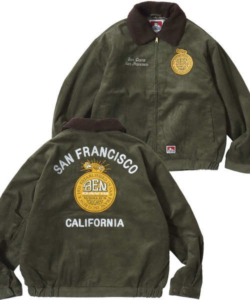 BEN DAVIS/ベンデイビス REMOVAL BOA COLLAR CORD JACKET/オーバー