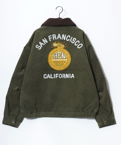 BEN DAVIS/ベンデイビス REMOVAL BOA COLLAR CORD JACKET/オーバー